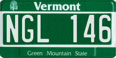 VT license plate NGL146