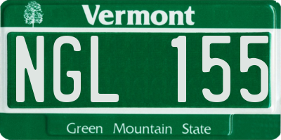 VT license plate NGL155