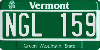 VT license plate NGL159