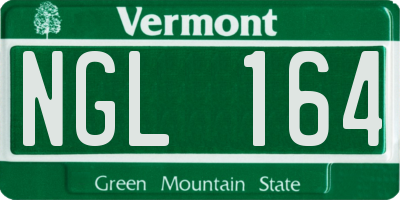 VT license plate NGL164