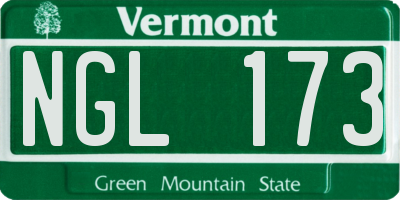 VT license plate NGL173