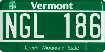 VT license plate NGL186