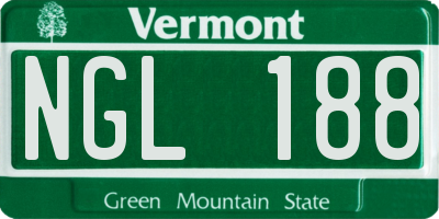 VT license plate NGL188