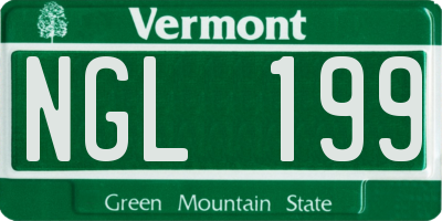 VT license plate NGL199