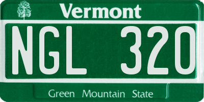 VT license plate NGL320