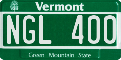 VT license plate NGL400