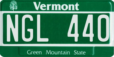 VT license plate NGL440