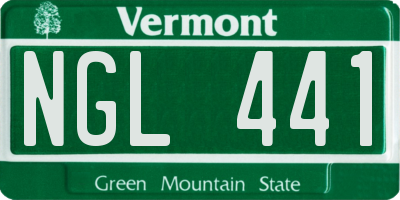 VT license plate NGL441
