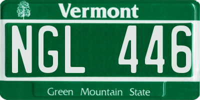 VT license plate NGL446
