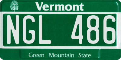 VT license plate NGL486