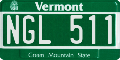 VT license plate NGL511