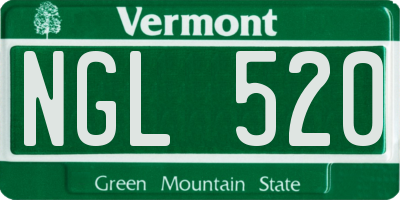 VT license plate NGL520