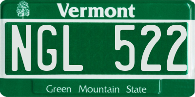 VT license plate NGL522