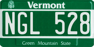 VT license plate NGL528