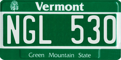 VT license plate NGL530