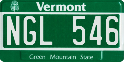 VT license plate NGL546