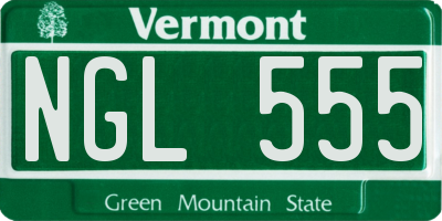 VT license plate NGL555