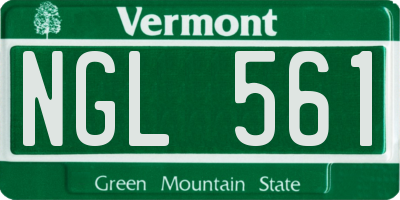 VT license plate NGL561