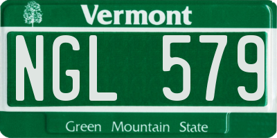 VT license plate NGL579