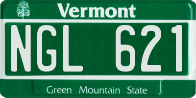 VT license plate NGL621