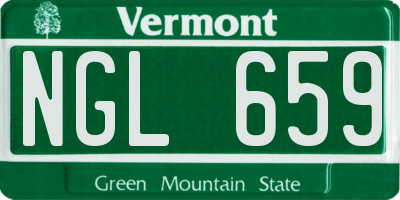 VT license plate NGL659
