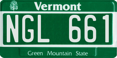 VT license plate NGL661