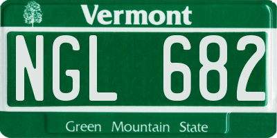 VT license plate NGL682