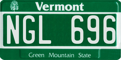 VT license plate NGL696
