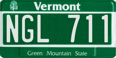 VT license plate NGL711