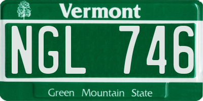 VT license plate NGL746