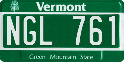VT license plate NGL761