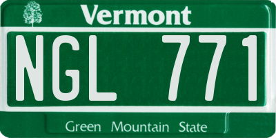VT license plate NGL771