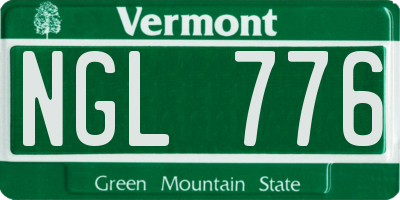 VT license plate NGL776