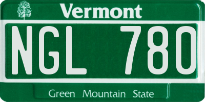 VT license plate NGL780