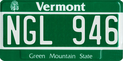 VT license plate NGL946