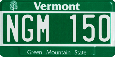 VT license plate NGM150