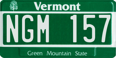 VT license plate NGM157