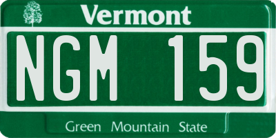 VT license plate NGM159