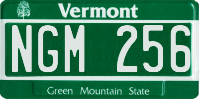 VT license plate NGM256