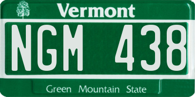 VT license plate NGM438