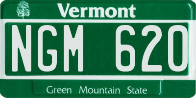 VT license plate NGM620