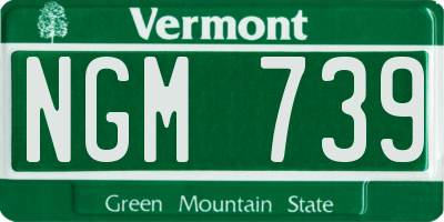 VT license plate NGM739