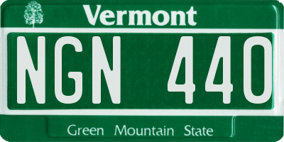 VT license plate NGN440