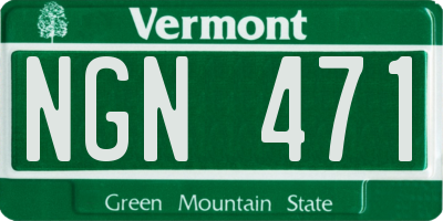VT license plate NGN471