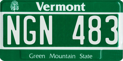 VT license plate NGN483