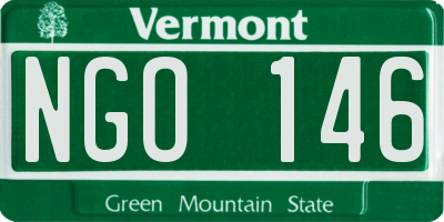 VT license plate NGO146