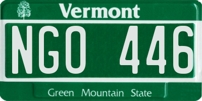 VT license plate NGO446
