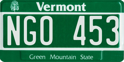 VT license plate NGO453