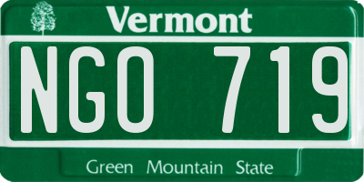 VT license plate NGO719