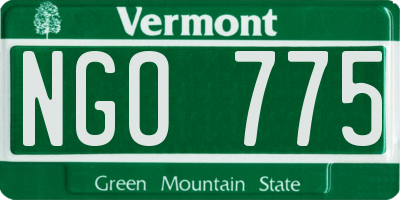 VT license plate NGO775